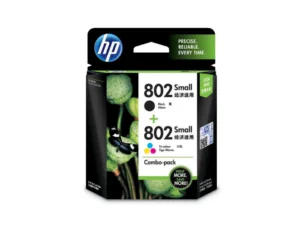HP 802 2-Pack Small Black/Tri-Color Original Ink Cartridges